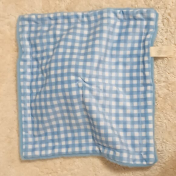 NWOT~ Tan Bunny Rabbit with Blue Embroidered 1st Easter Baby Security Blanket - Picture 8 of 10